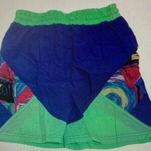 Kids Swim Shorts - Blue and Green